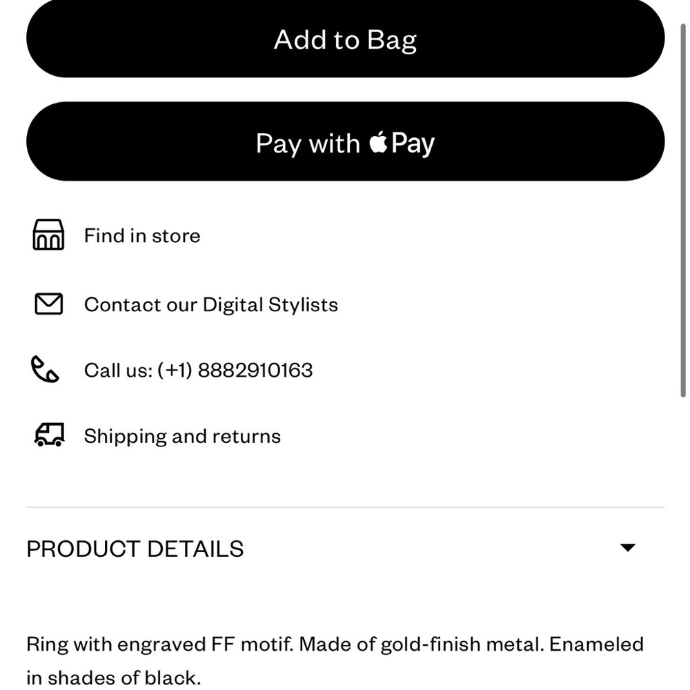 Fendi Forever Ring - image 4